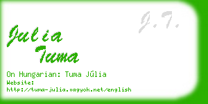 julia tuma business card
